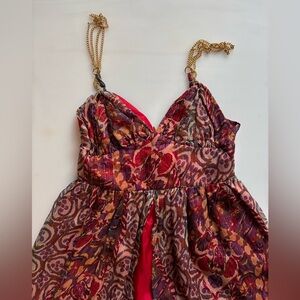 ruth red/gold dress size 6